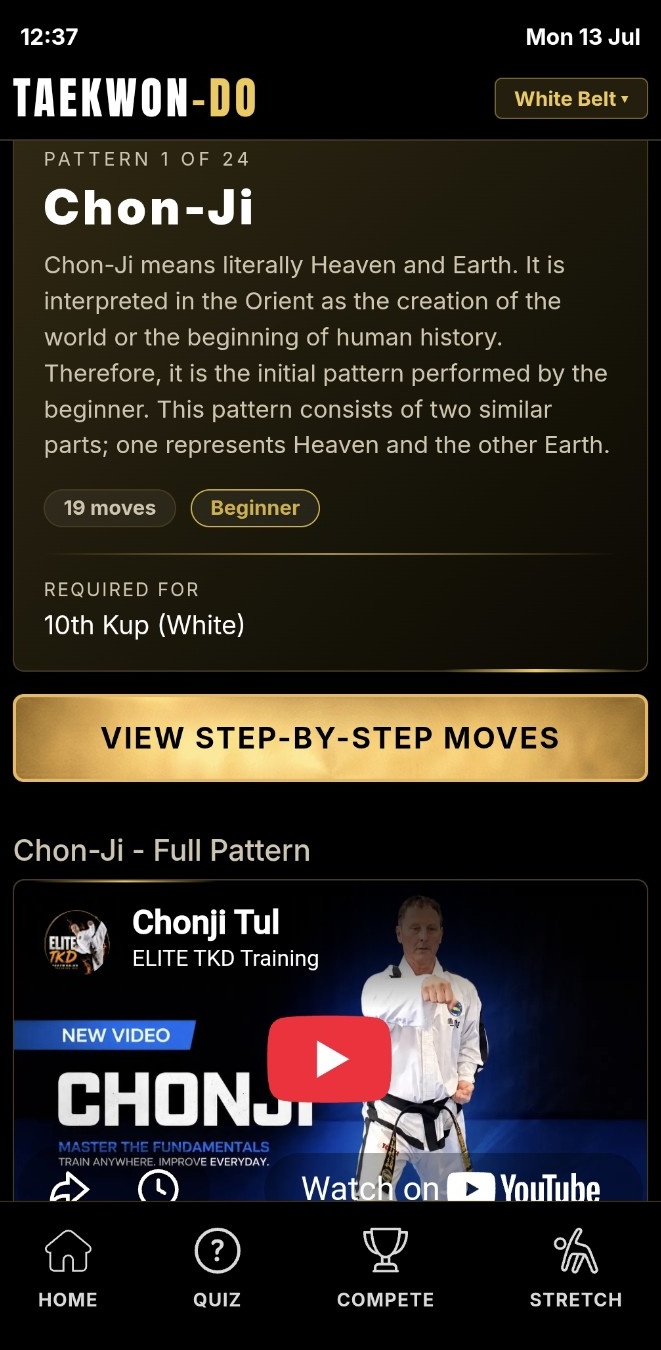 Chon-Ji pattern lesson and video